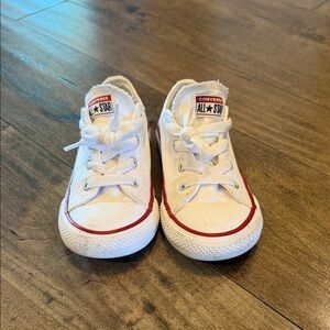 Converse Kids White and Red Sneakers
